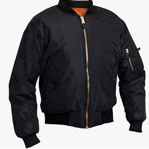 TNA Black Military Bomber Jacket | S